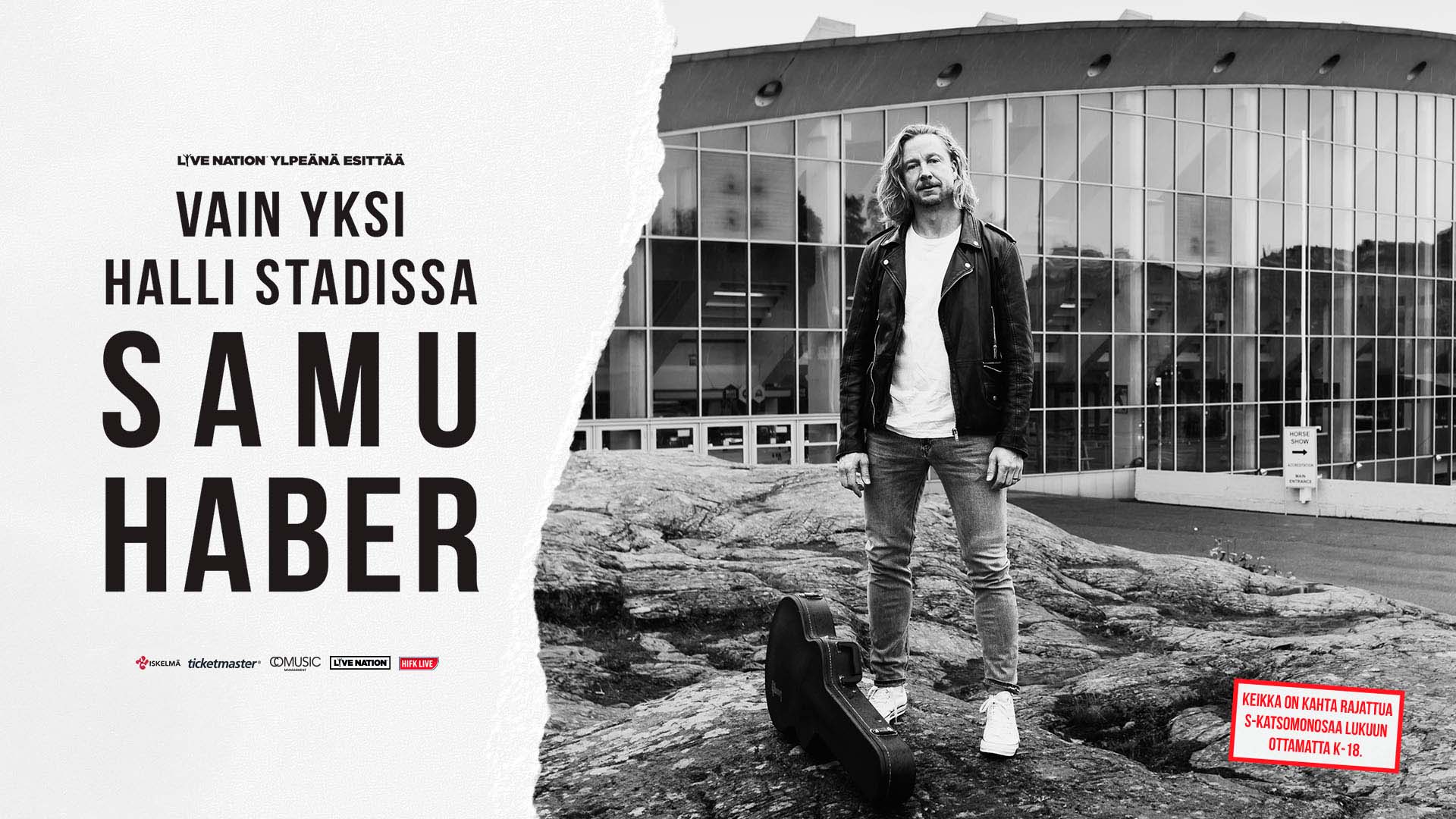 Samu Haber esiintyy Helsingin jäähallissa 18.3.2023